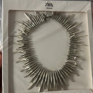 Zara Silver Statement Necklace
